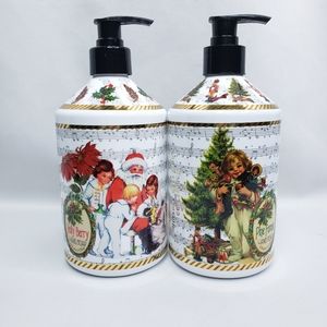 Home & Body Holiday Greetings Hand Soap Holy Berry Pine Forest Set of 2